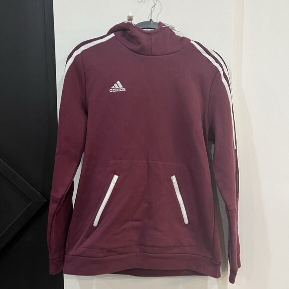adidas Tops - Adidas Womens Tiro Winterized Victory Crimson Sweatshirt Hoodie Jacket Large